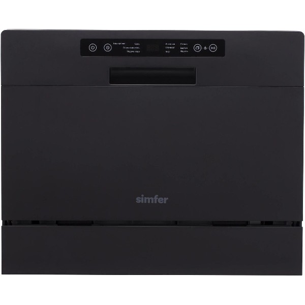 Посудомоечная машина Simfer DBB6602 компактная, черный
