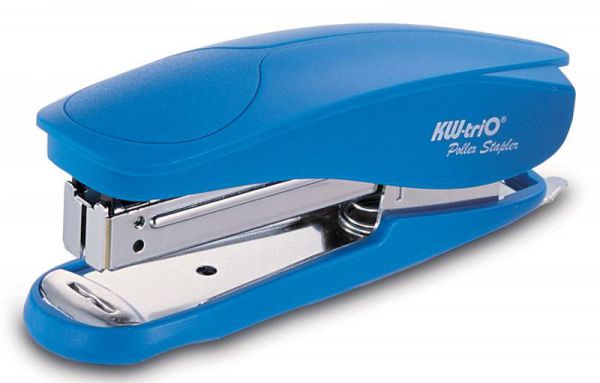 Степлер KW-trio 5566 Pollex Half-strip 24/6 до 20 листов 105 скоб встр. антистеплер ассорти